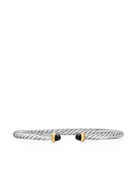 David Yurman pulsera Cable Flex en oro amarillo de 14kt y plata de ley de 4mm