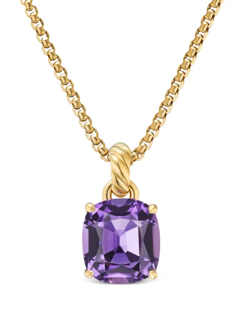 David Yurman pendentif Marbella en or 18ct serti d'améthyste (12 mm)