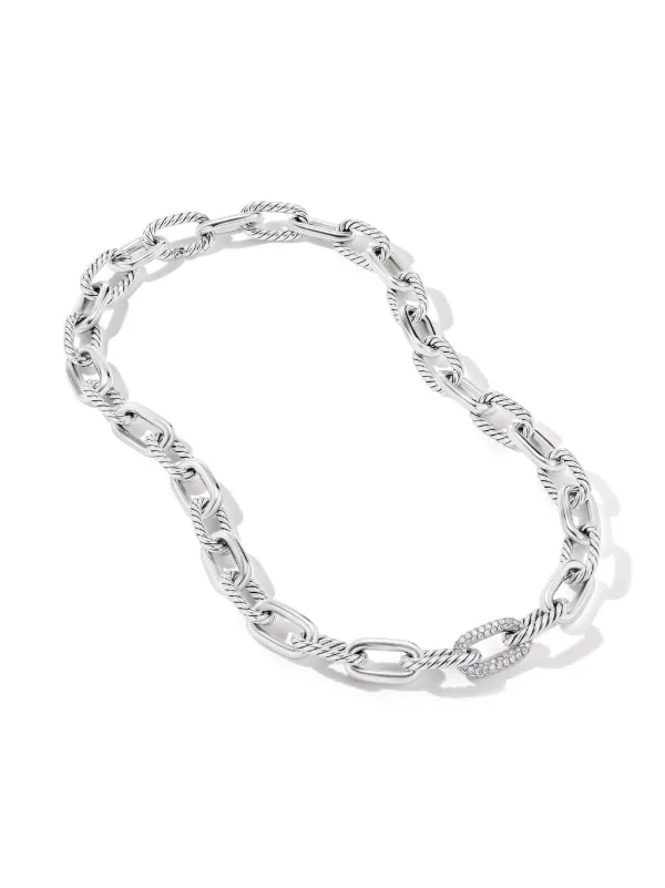 David Yurman DY Madison ダイヤモンド チェーンネックレス 11mm