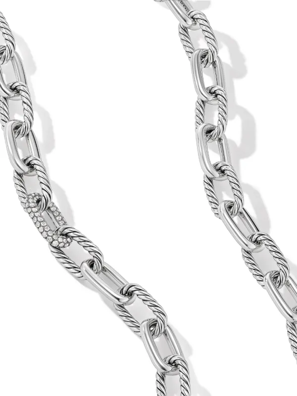 送料込/関税込■David Yurman■DY Madison チェーンネックレス David Yurman DY Madison ダイヤモンド チェーンネックレス 11mm