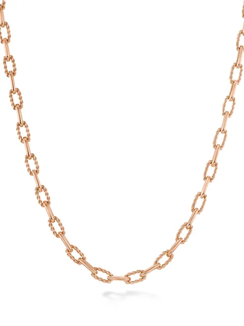 David Yurman 18kt rose gold DY Madison chain necklace (3mm)