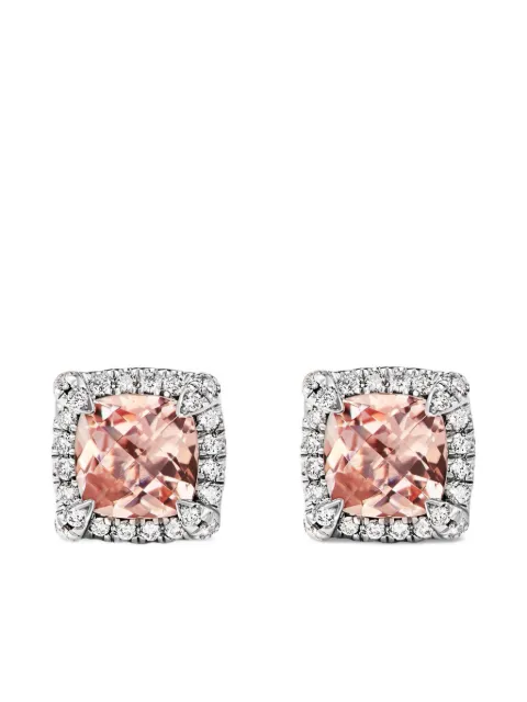 David Yurman sterling silver Petite Chatelaine pavé bezel stud earrings (5mm)