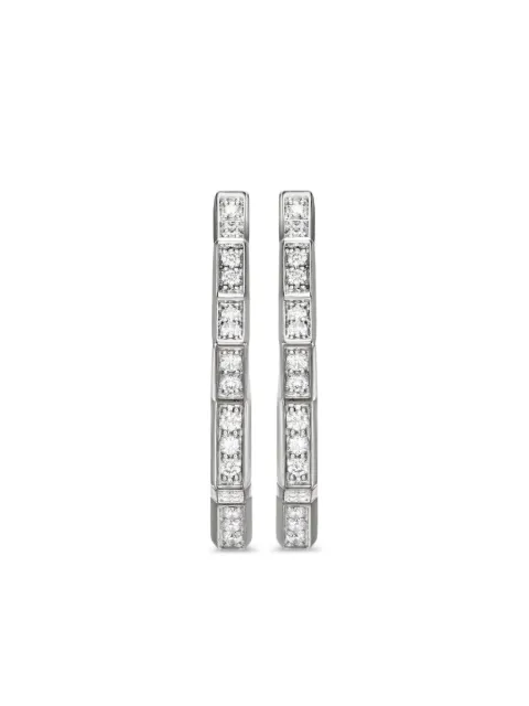 David Yurman boucles d'oreilles en argent sterling pavées de diamants