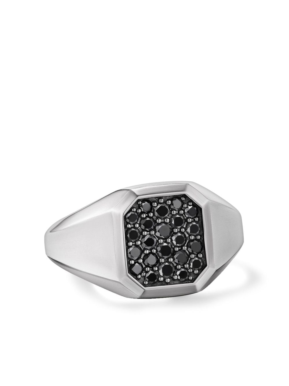 Shop David Yurman Sterling Silver Streamline® Diamond Signet Ring