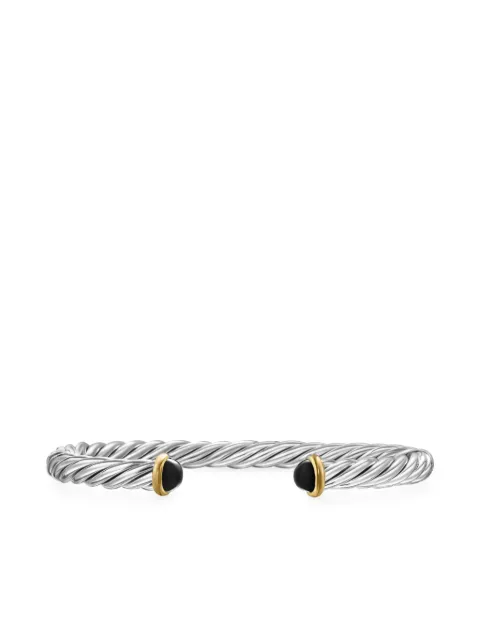 David Yurman brazalete Cable en oro amarillo de 14kt y plata de ley de 6mm