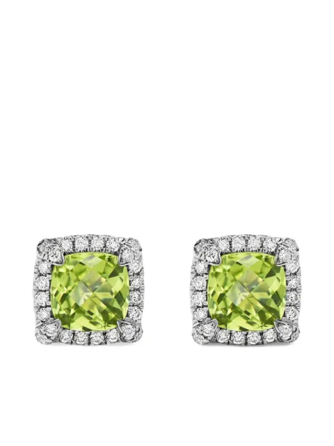 David Yurman sterling silver Petite Chatelaine pavé bezel stud earrings (5mm)