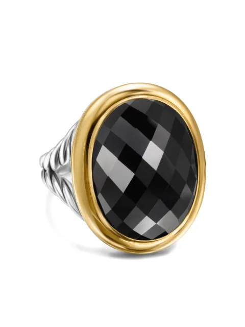 David Yurman 18kt yellow gold Albion onyx ring
