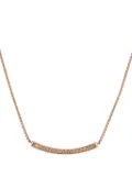 David Yurman 18kt rose gold Petite Pavé Bar diamond necklace (1.25mm)