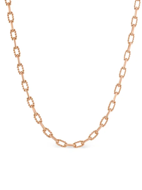 David Yurman 18kt rose gold DY Madison chain necklace (3mm)