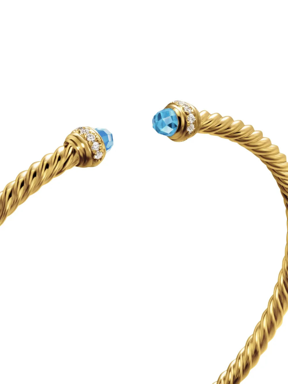 18kt Yellow Gold Classic Cablespira Diamond Bracelet (3mm)