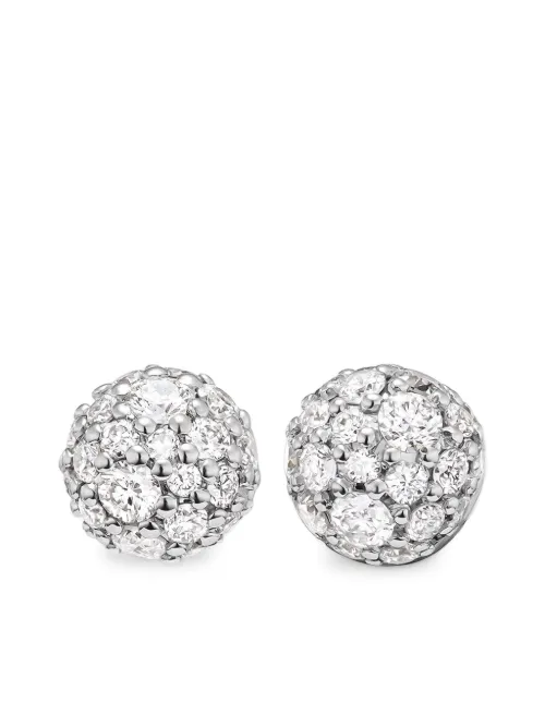 Puces d'oreilles Petite Pavé en or 18ct - David Yurman - Modalova