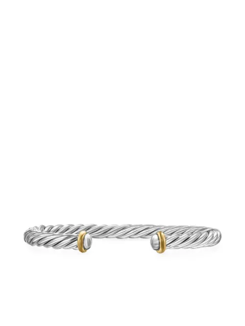 David Yurman brazalete Cable en oro amarillo de 14kt y plata de ley de 6mm