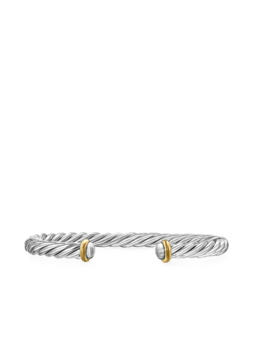 Bracelet torque Cable en or 14ct et sterling (6 mm) - David Yurman - Modalova