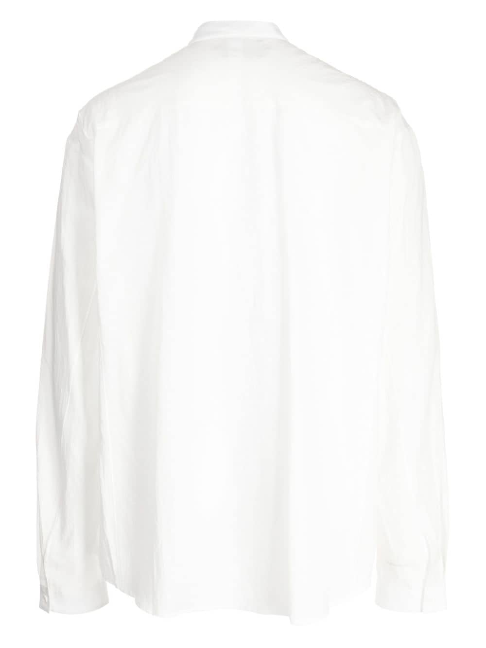 Shop Nicolas Andreas Taralis Oversized Cotton Shirt In White