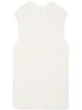 ANINE BING Olivier cable-knit vest - White