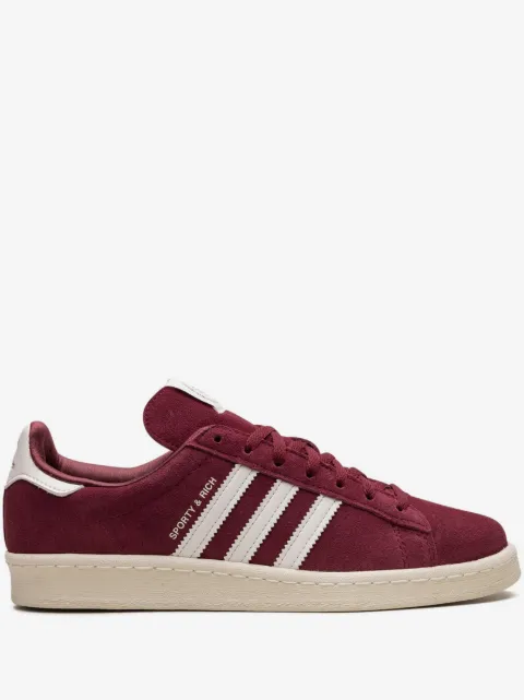 adidas Campus 80s "Sporty & Rich - Merlot Cream" sneakers