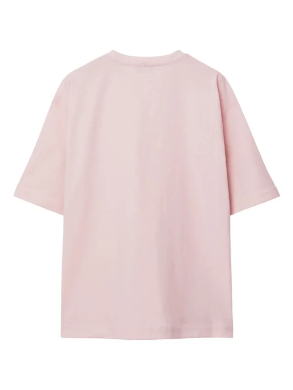 Tシャツ・カットソー BURBERRY Women Tops 8083599 B8640 Pink BURBERRY Pink Cotton Oversize T-Shirt (Burberry/Tシャツ