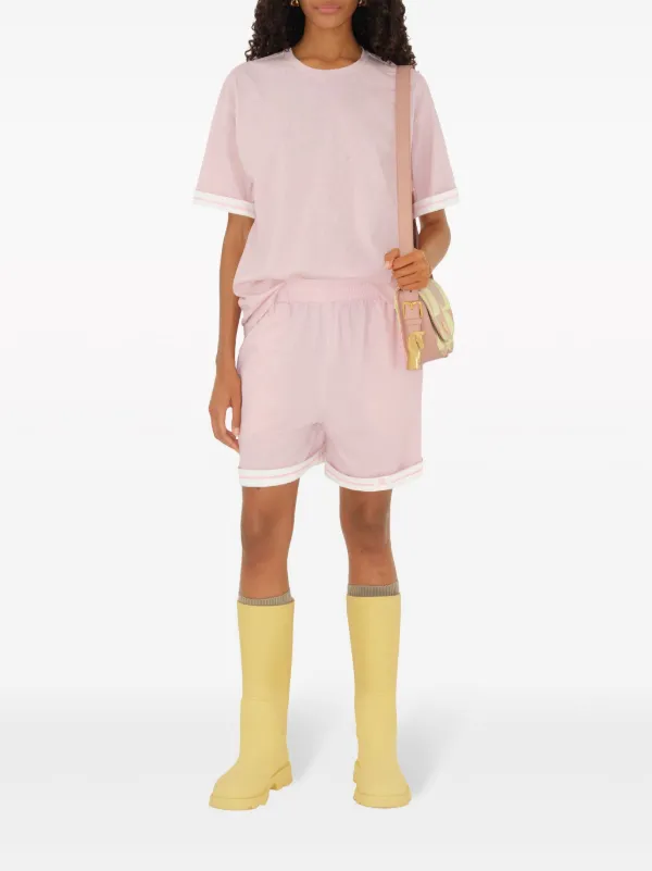 Burberry EKD-print Cotton T-shirt | Pink | FARFETCH AU