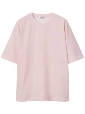 Burberry logo-print Cotton T-shirt | Pink | FARFETCH IN