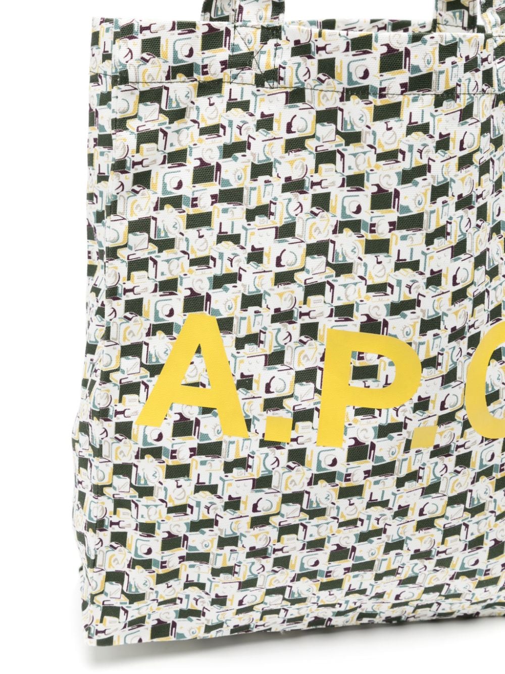 A.P.C. Shopper met logoprint Wit