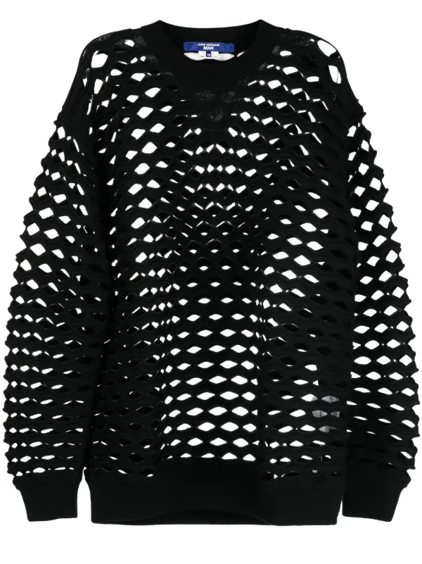 Junya Watanabe MAN カットアウト プルオーバー | ブラック | FARFETCH JP