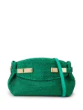 Ferragamo crystal-embellished leather clutch - Green