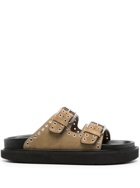 ISABEL MARANT Lennya eyelet-embellished sandals Women