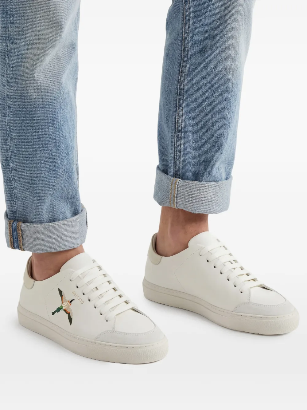 Axel Arigato Clean 180 Bee Bird Leather Sneakers | White | FARFETCH SG