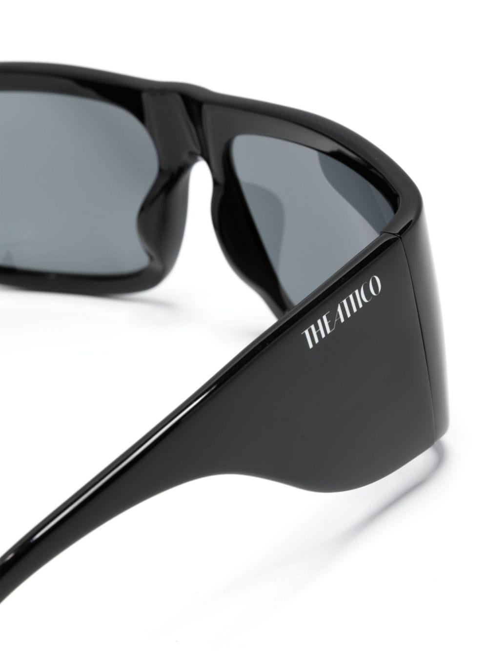 Shop Attico Andre Oversize-frame Sunglasses In Schwarz