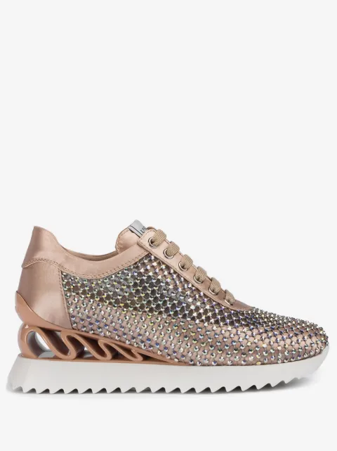 Le Silla Gilda 60mm crystal-embellished sneakers