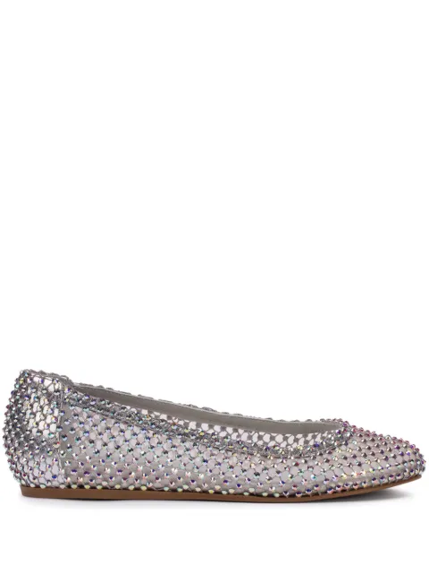 Le Silla Gilda crystal-embellished ballerina shoes