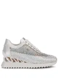 Le Silla Gilda 60mm crystal-embellished sneakers - Silver