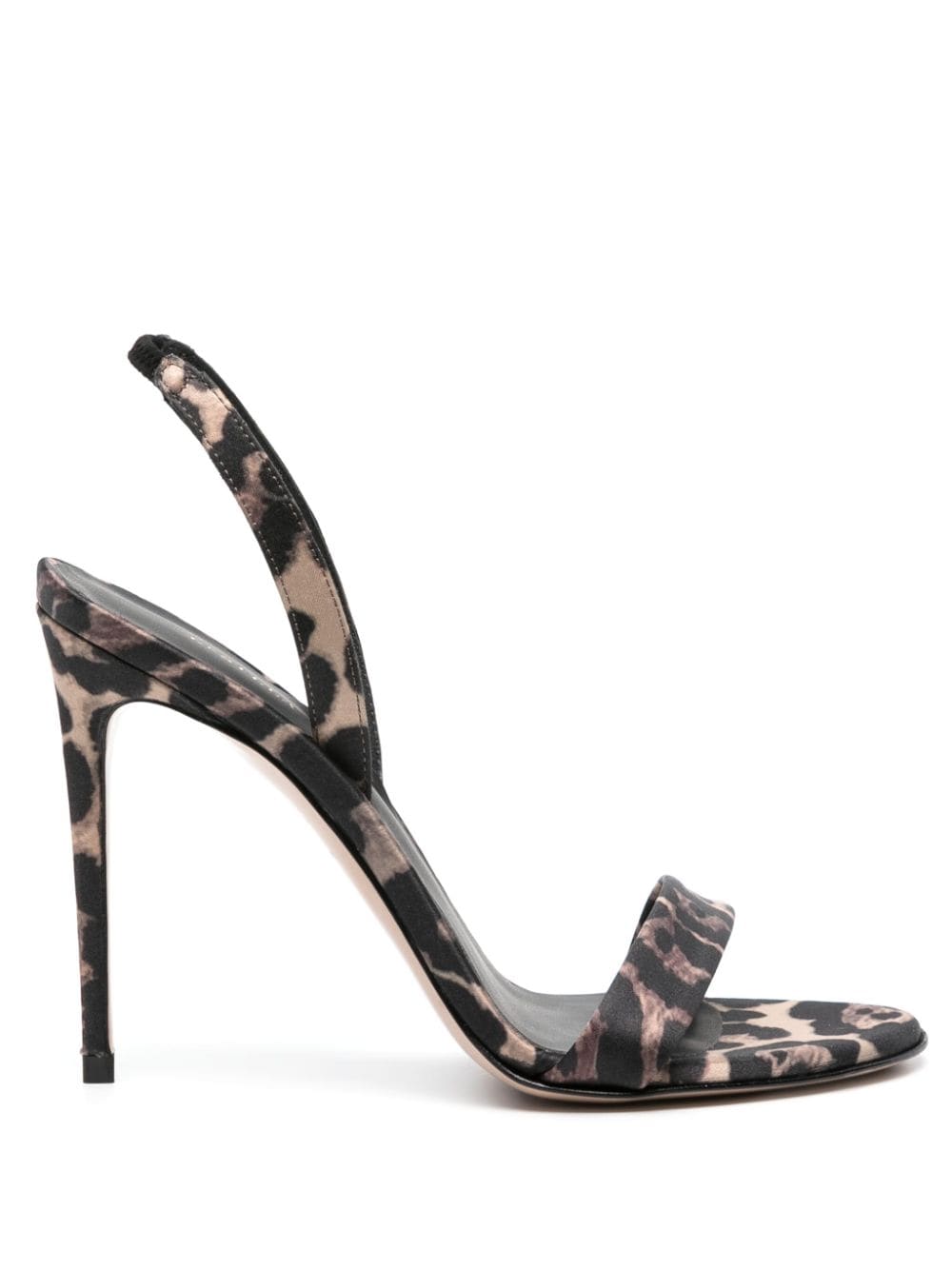 Le Silla Madison Leopard-print Sandals In Brown