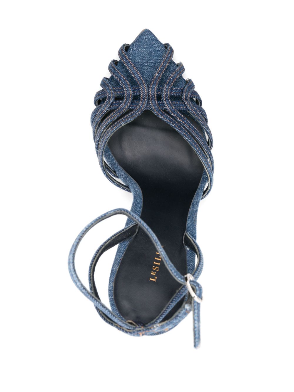 Le Silla Embrace 110mm denim sandals Women