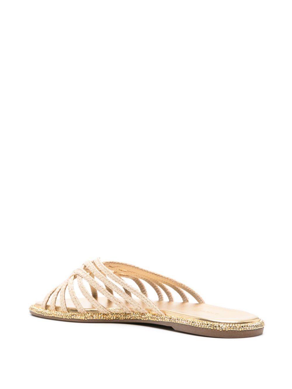 Le Silla Embrace flat raffia sandals Women