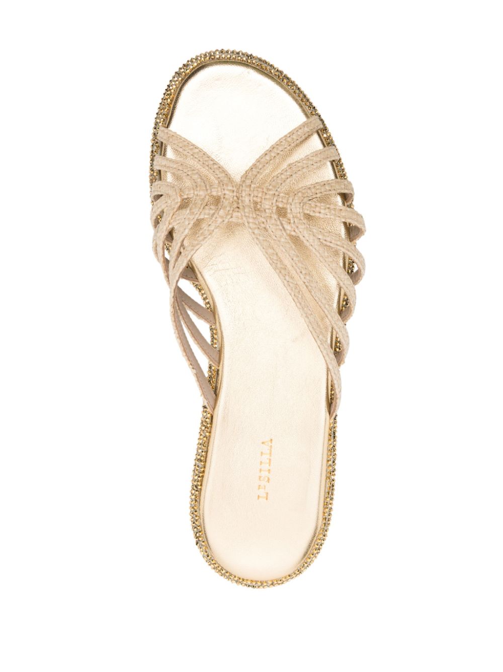 Le Silla Embrace flat raffia sandals Women