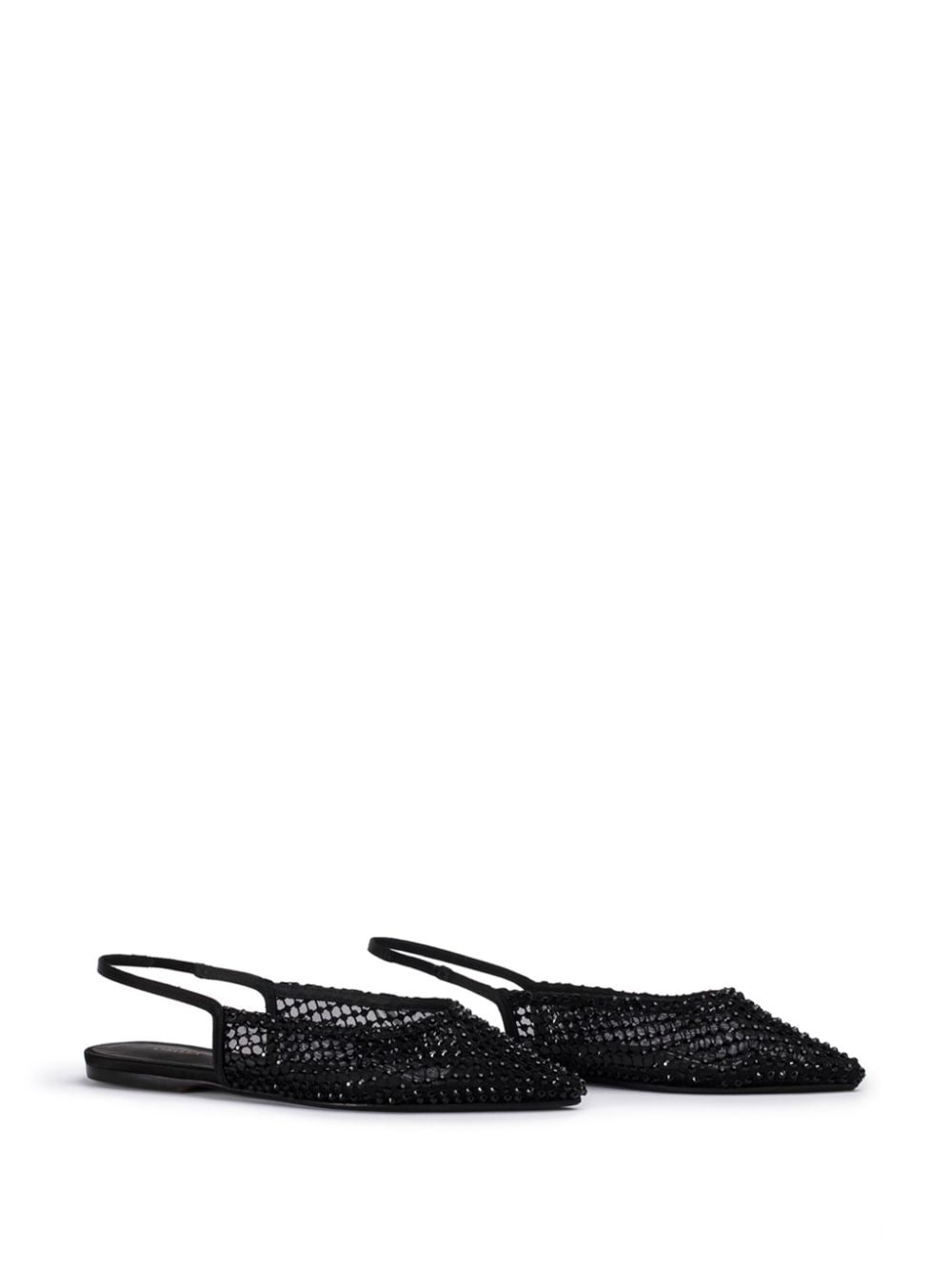 Shop Le Silla Gilda Slingback Ballet Pumps In Black