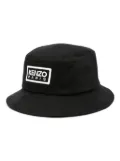 Kenzo embroidered-logo bucket hat - Black