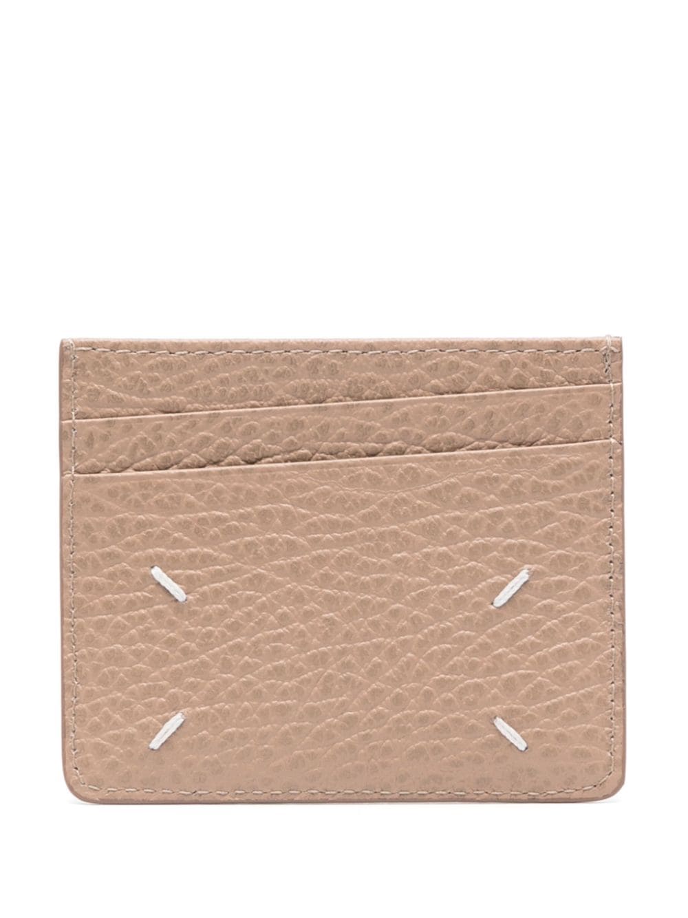 Shop Maison Margiela Four Stitches Leather Wallet In Brown