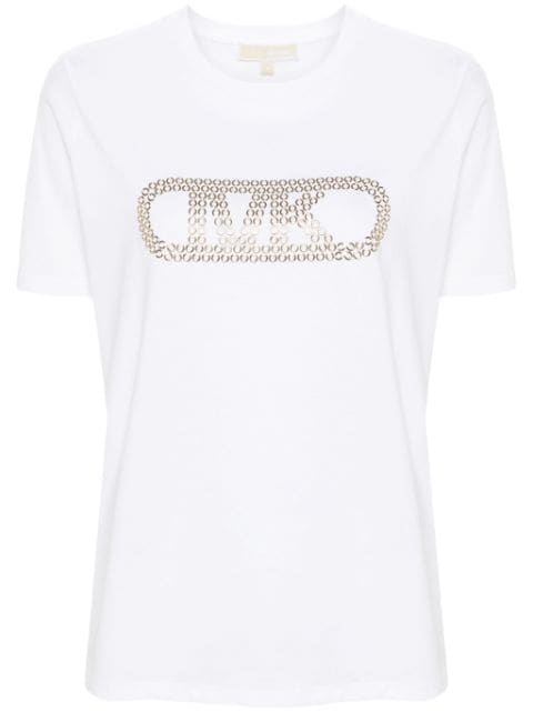 Michael Michael Kors logo-embellished organic cotton T-shirt