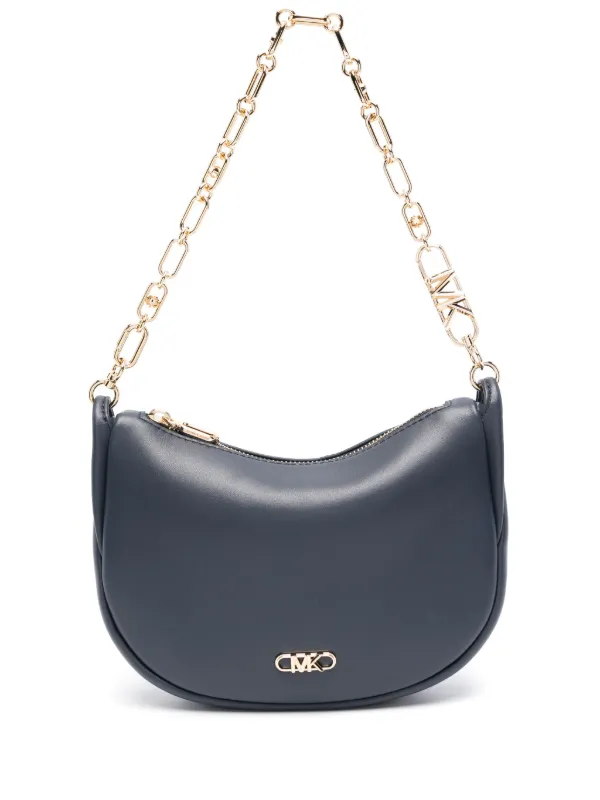 Michael kors navy and newest gold hobo Bag