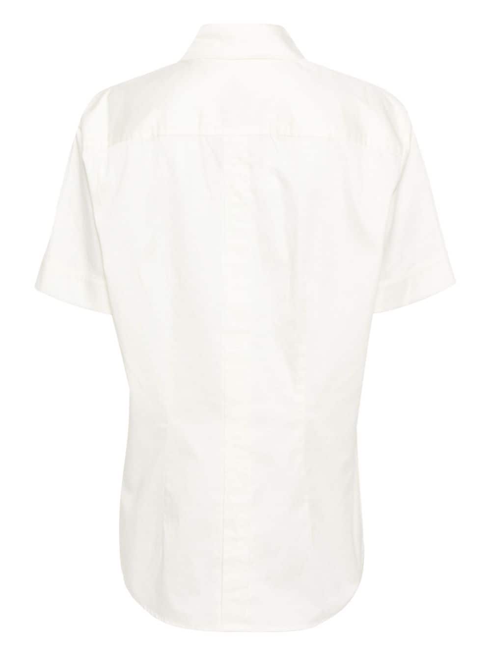 Cult Gaia Rayn blouse met korte mouwen Wit