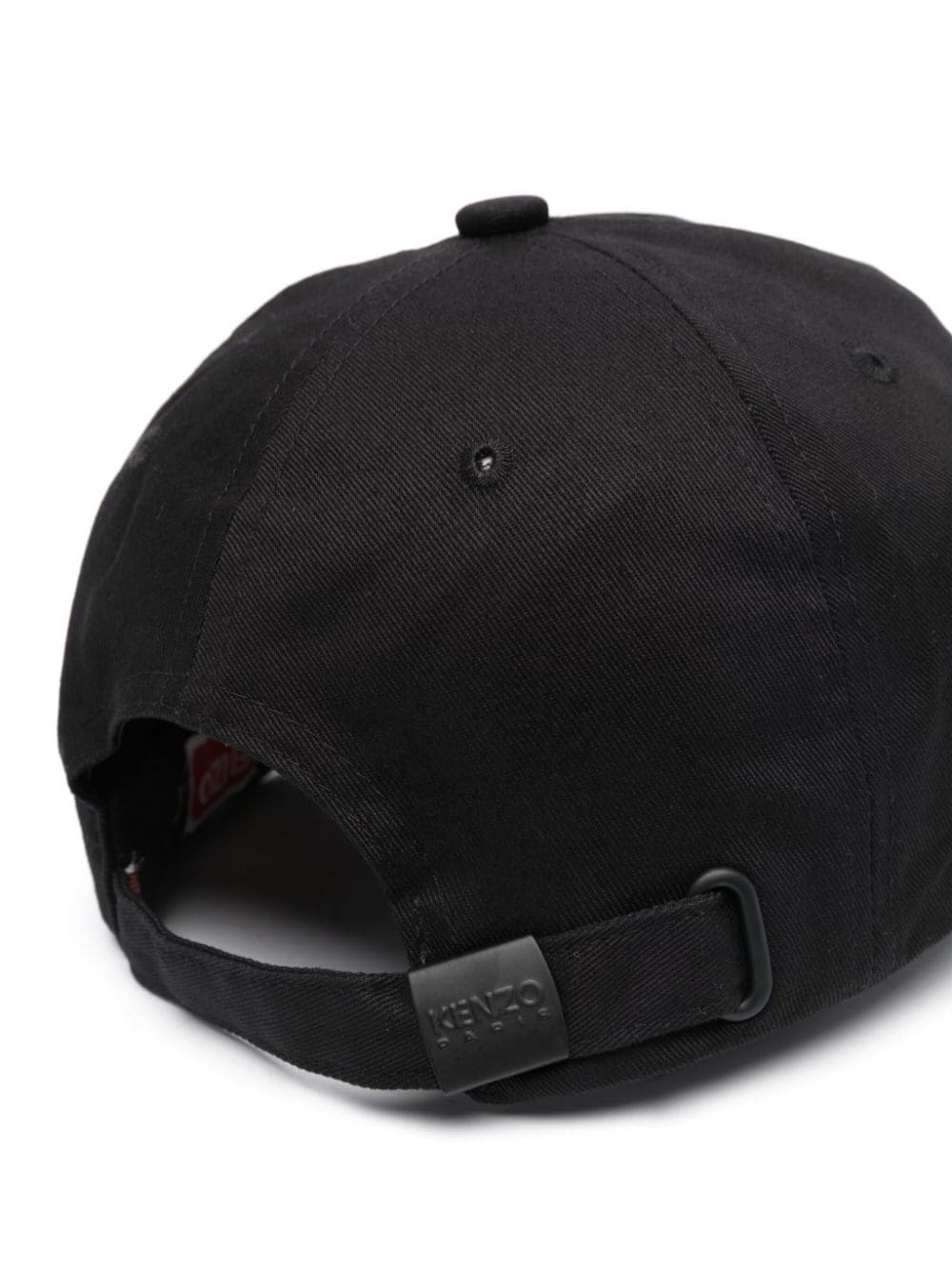 Shop Kenzo Logo-appliqué Cotton Baseball Cap In Black