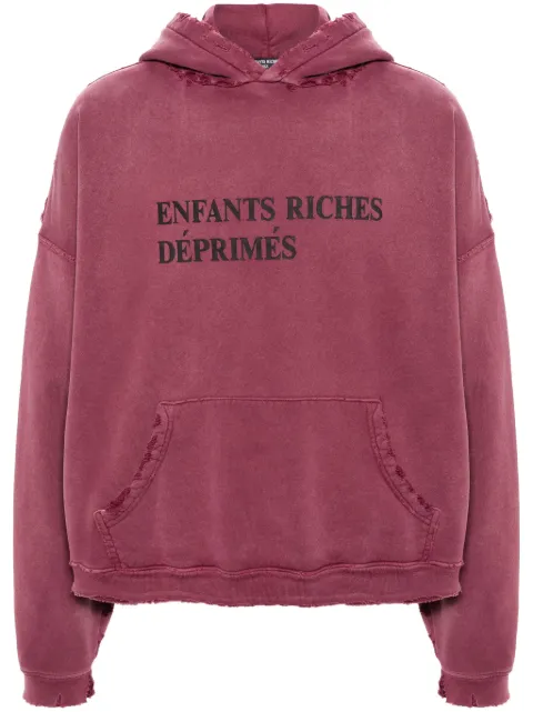 Enfants Riches Déprimés logo-print cotton hoodie