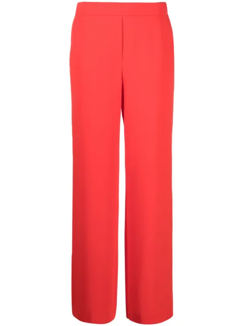 P.A.R.O.S.H. satin-finish straight-leg trousers