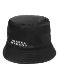 ISABEL MARANT Haley logo-embroidered bucket hat - Black