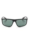 Emporio Armani rectangle-frame sunglasses - Black