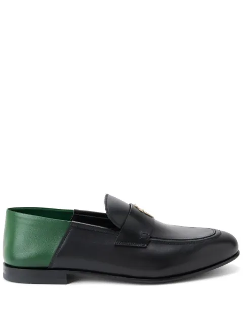 Ferragamo appliqué-logo leather loafers