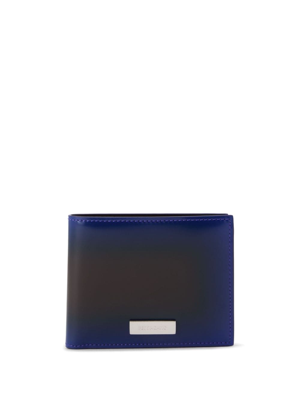 Ferragamo Two-tone Bi-fold Wallet In Blue