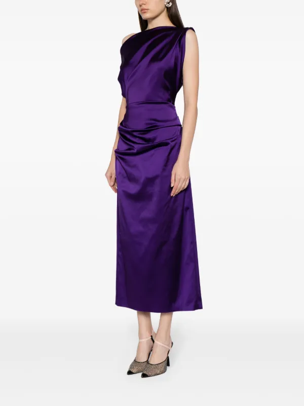 Talbot runhof stretch satin dress hotsell